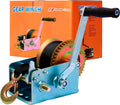 Trailer Winch Durable Hand Crank 3500 lbs Strap Winch - Heavy Duty