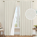 LAMIT Natural 100% Blackout Linen Curtains for Elegant Homes