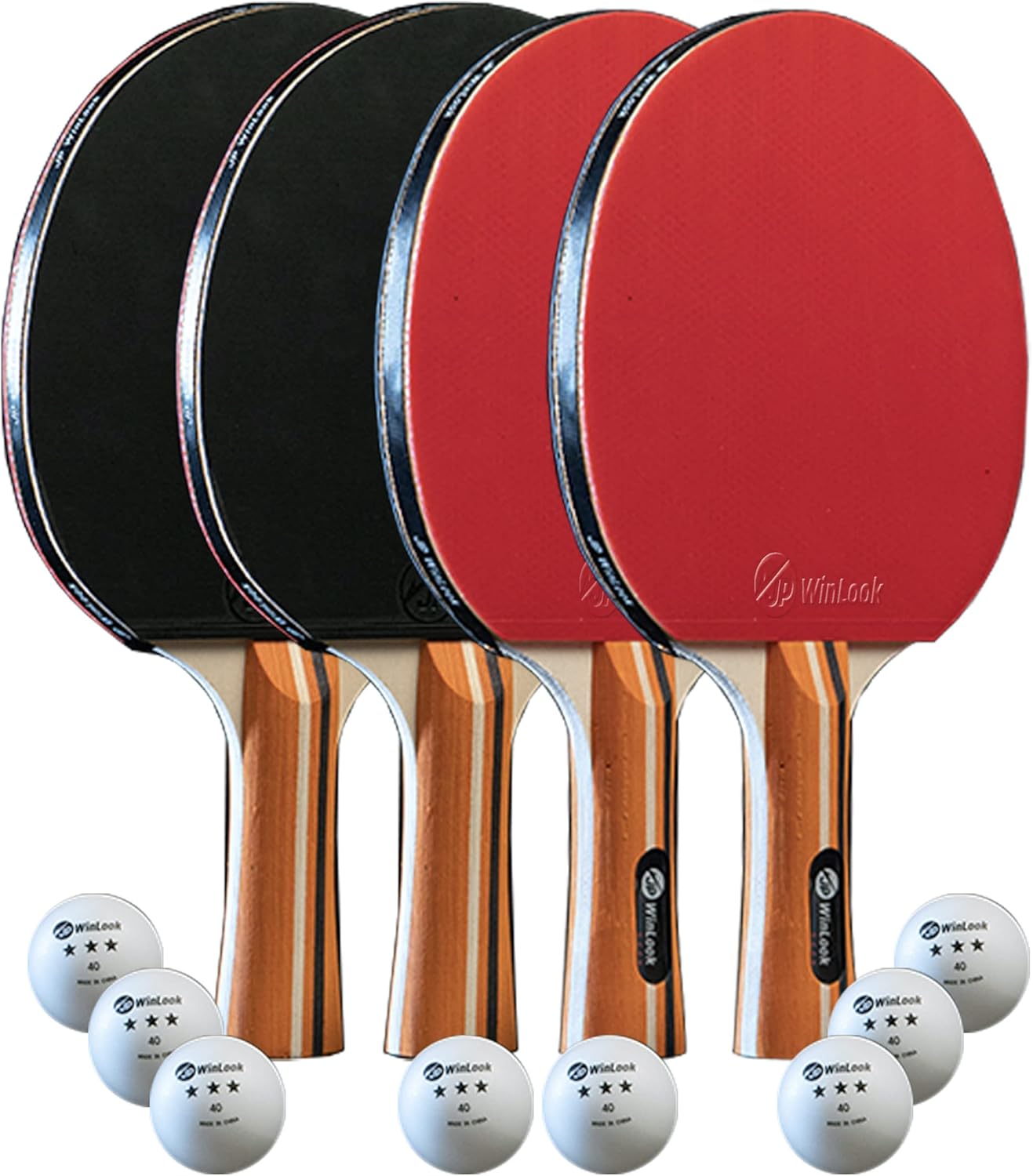 Professional Ping Pong Paddle Set with Case and Balls for All