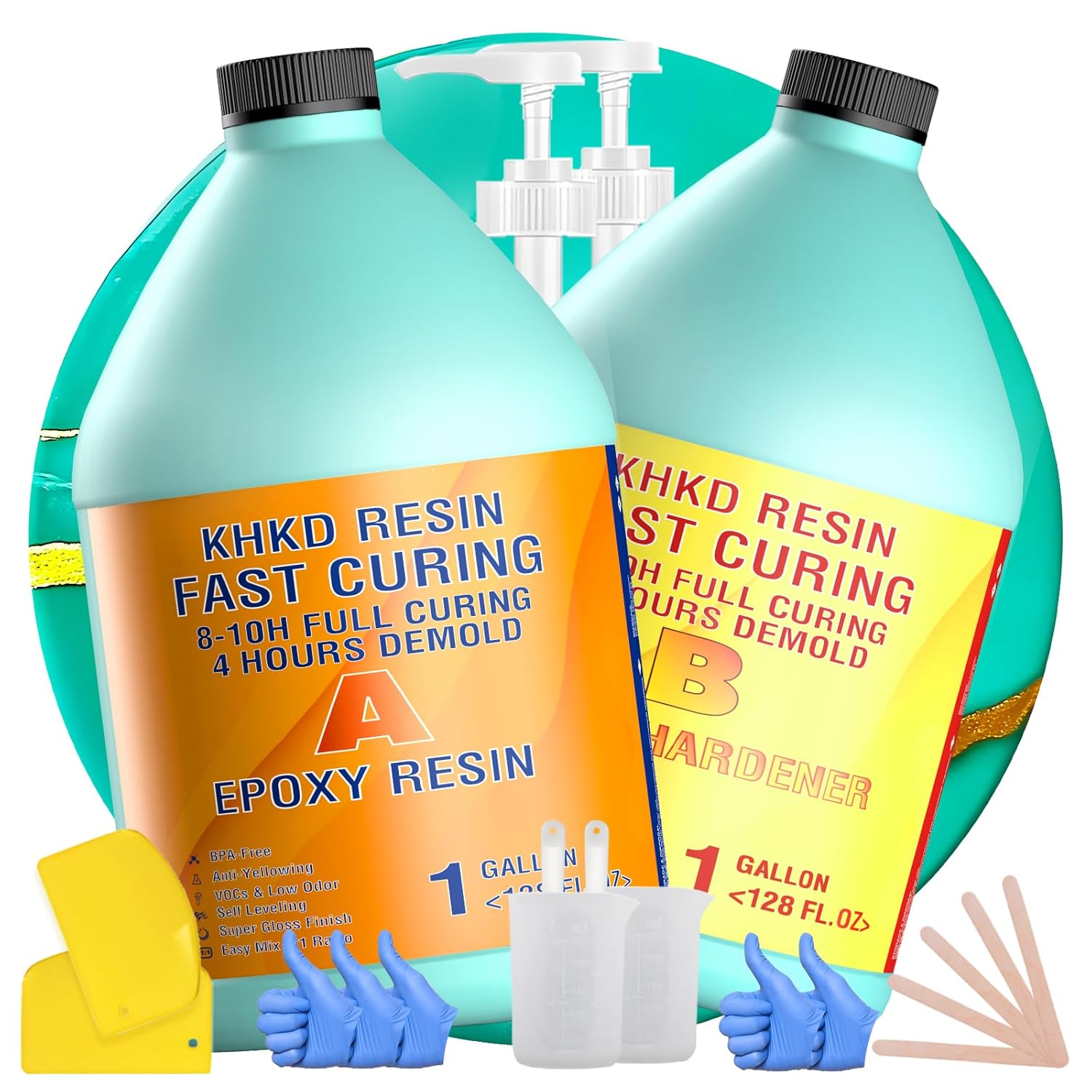 Fast Cure Epoxy Resin Kit for Creative Projects and Artworks