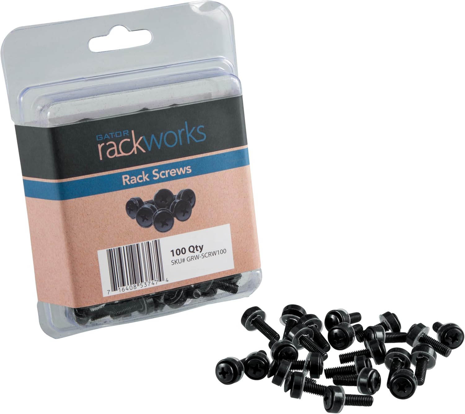 Gator Rackworks Standard Size Rack Screws for Secure Mounting