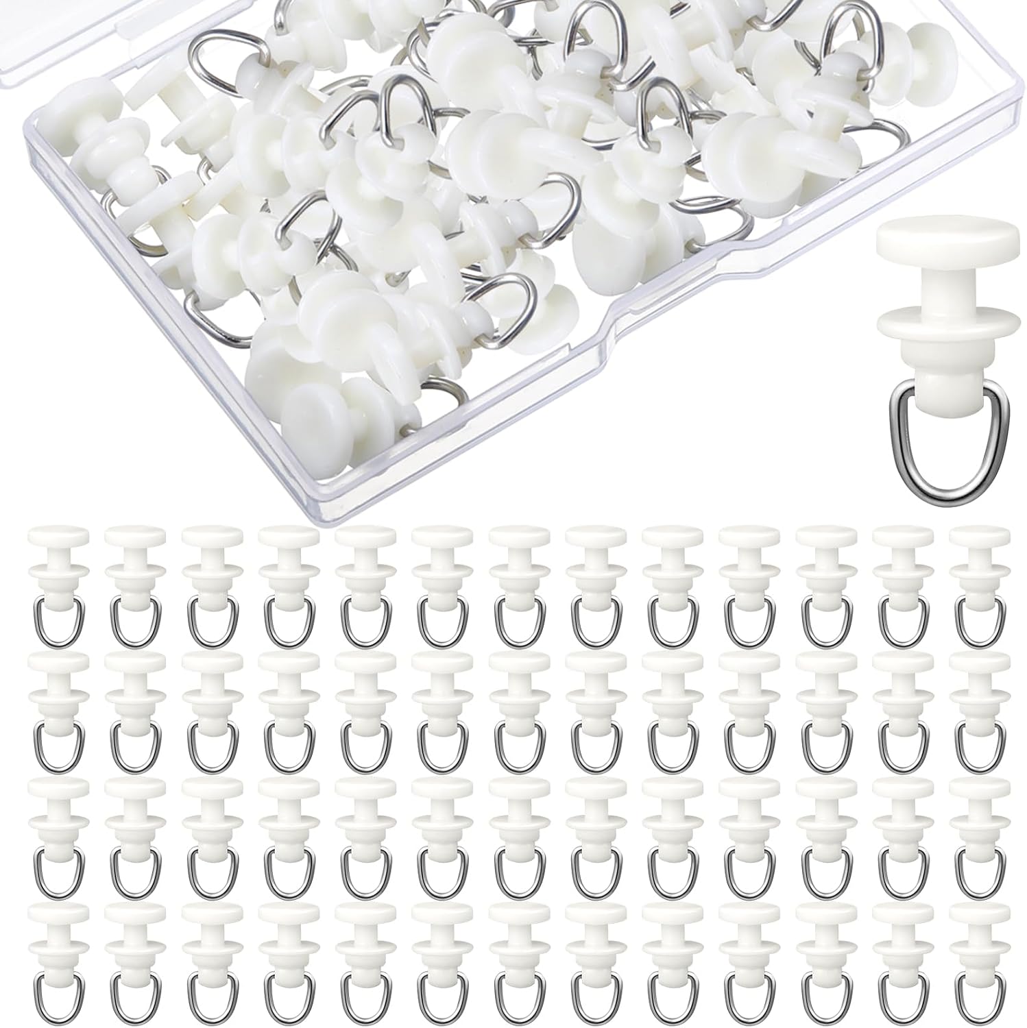 150 Pcs Curtain Glider Hooks for Versatile Hanging