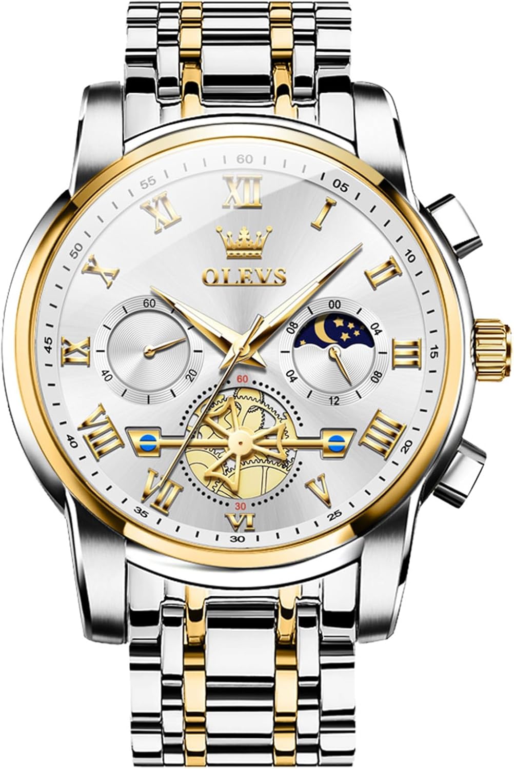 SHICHENG Men's Business Day Watch Stainless Steel