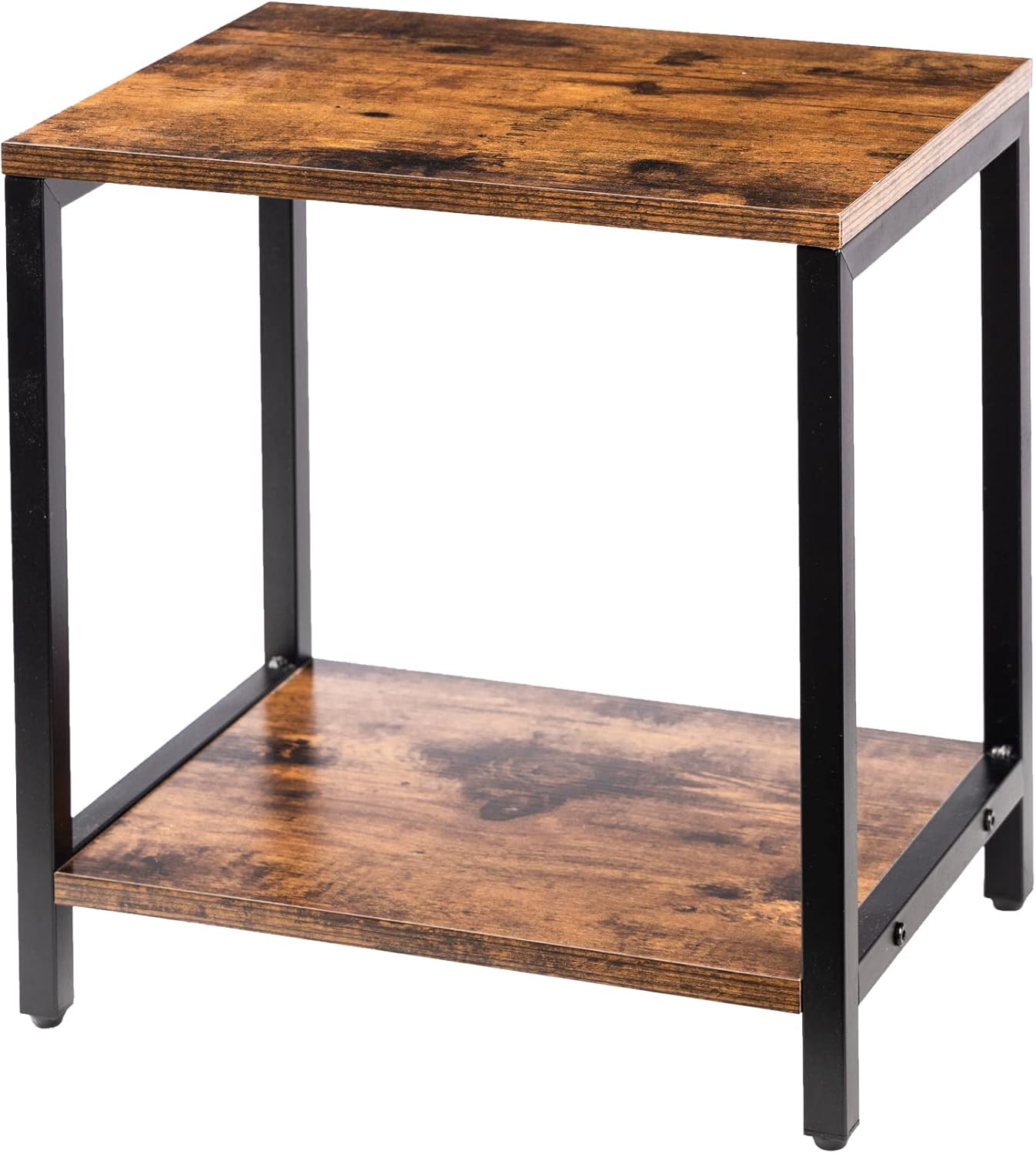 Compact Black Metal Side Table for Small Spaces - TOLONAG