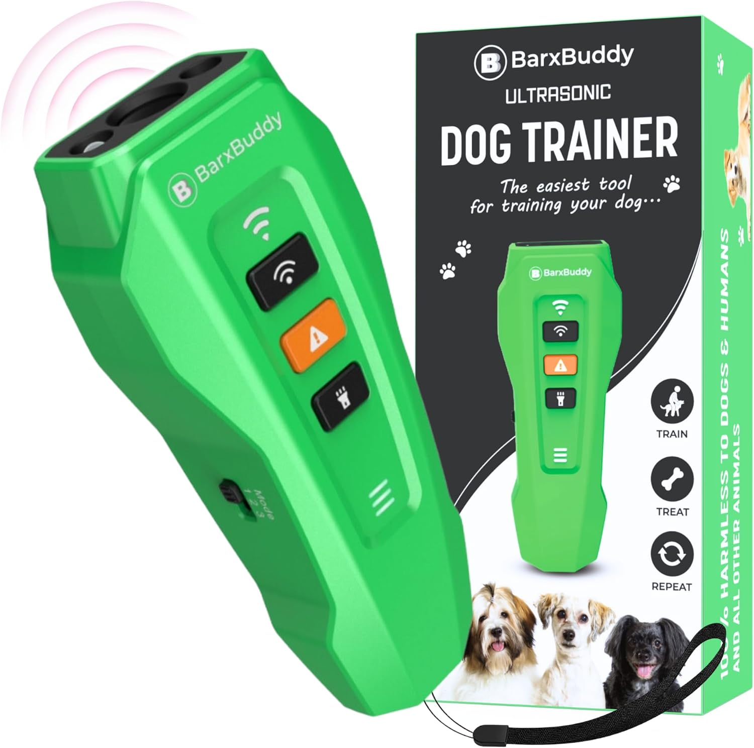 BarxBuddy 2nd Gen Dog Bark Deterrent Device for Training
