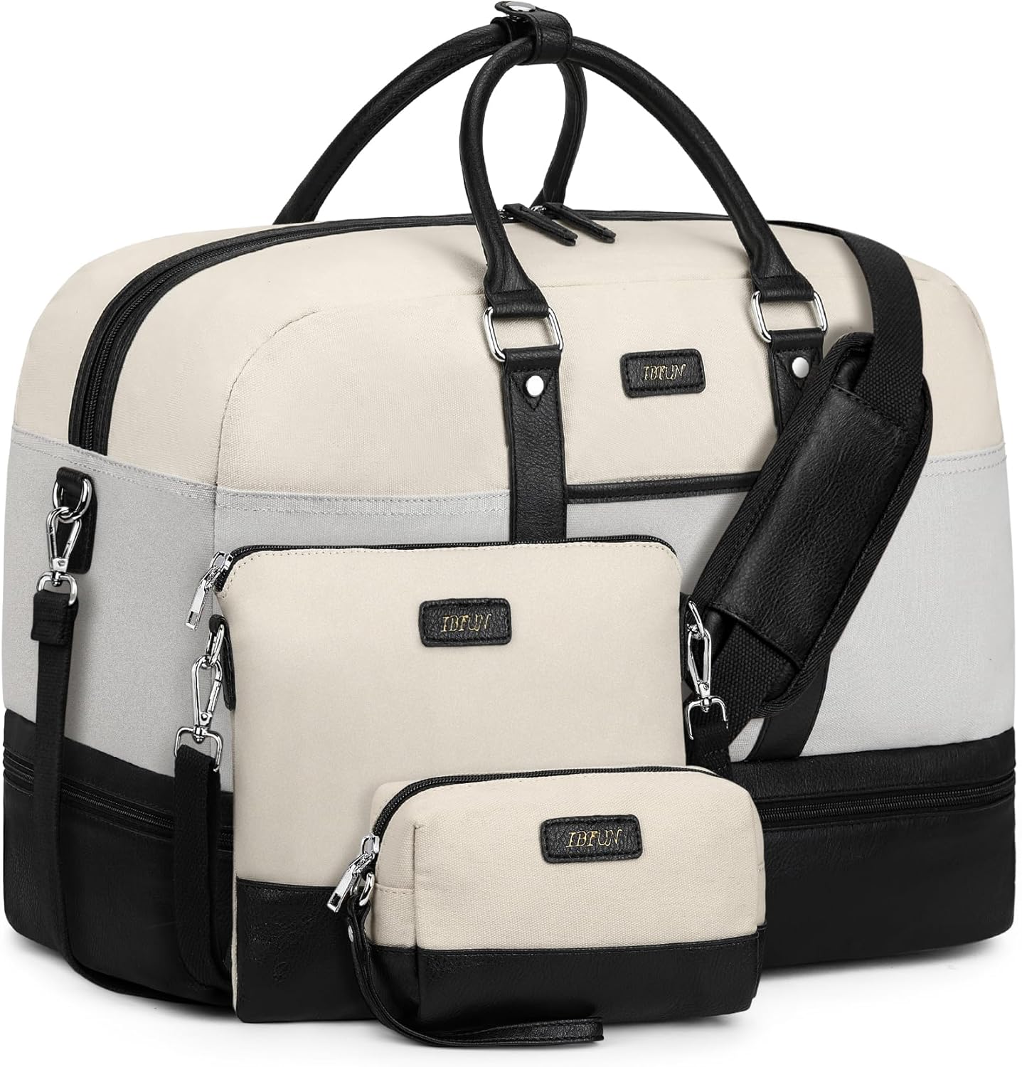IBFUN Weekender Bags for Women: 3PCS Travel Duffle Set