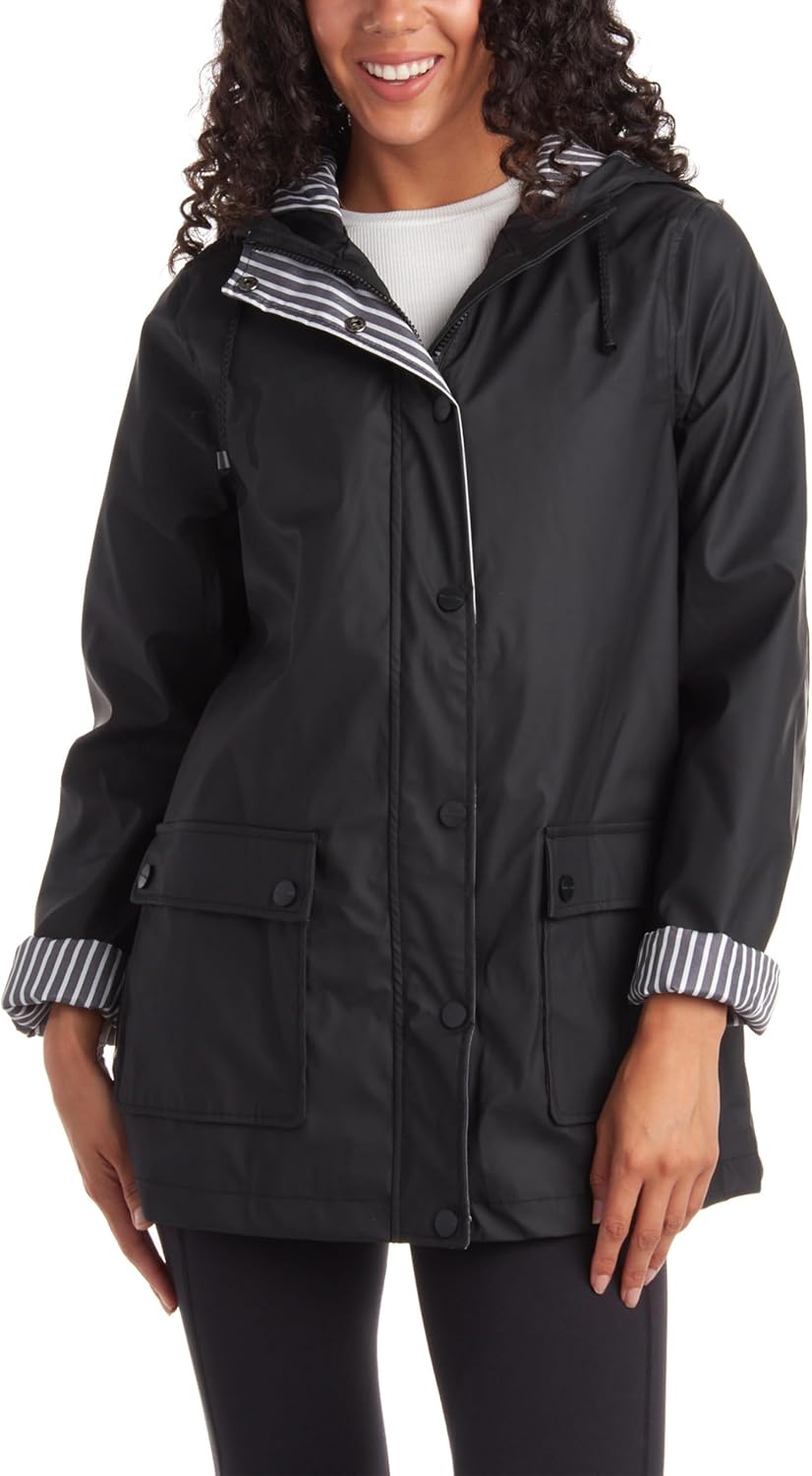 Lightweight Waterproof Rain Jacket for Women - Stylish Windbreaker