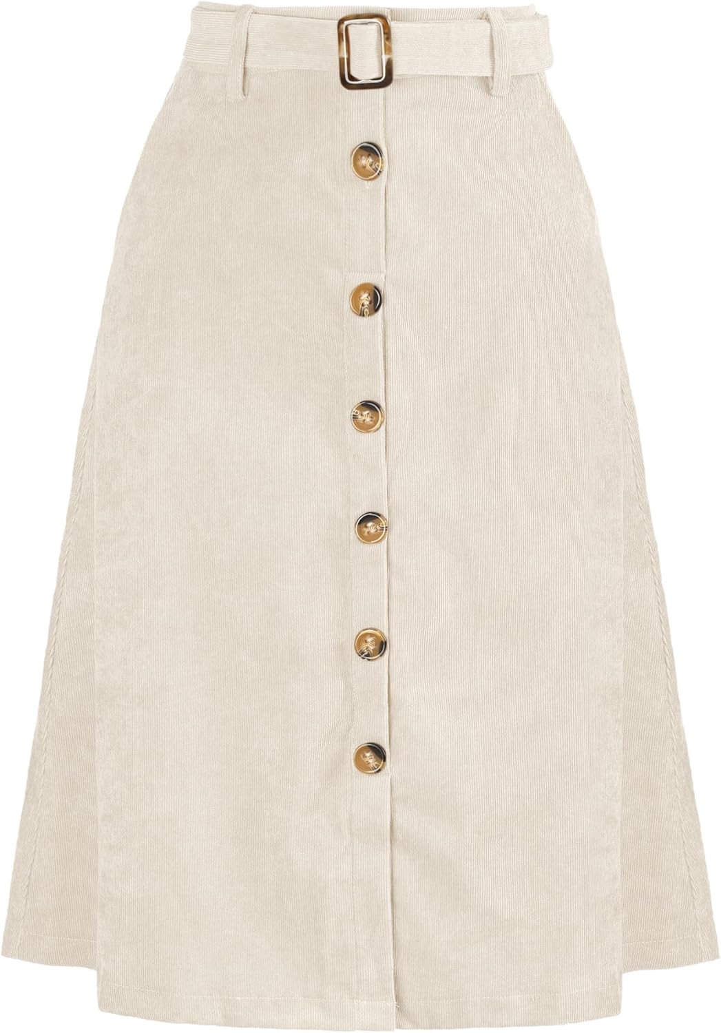 Allegra K Womens High Waist A-Line Corduroy Midi Skirt Review