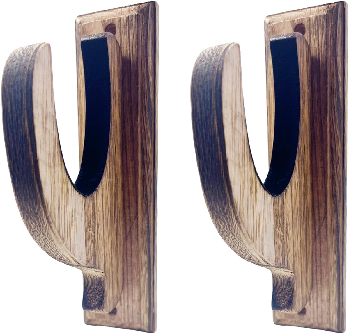Yuqim Wooden Curtain Rod Brackets - Strong Support for 2.2 Rods