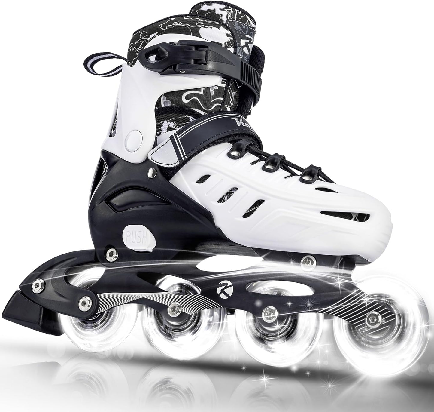 Adjustable Inline Skates for Kids and Adults with Lights