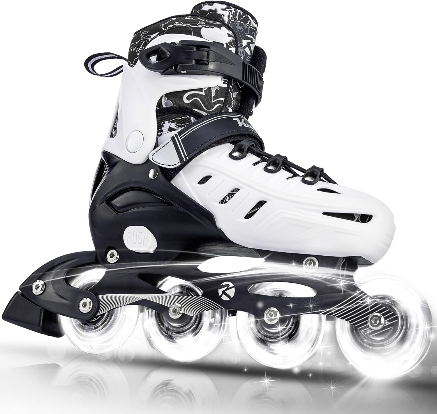 Adjustable Inline Skates for Kids and Adults with Lights