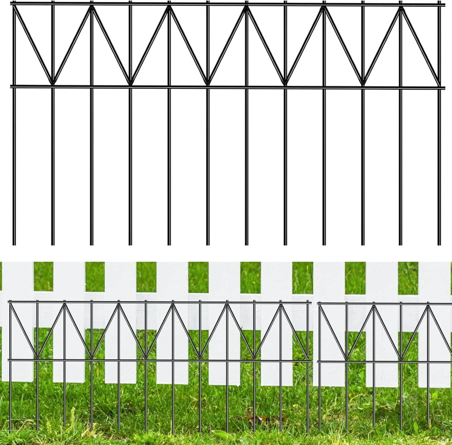 Animal Barrier Fence 5 Pack for Dogs - No Dig Installation