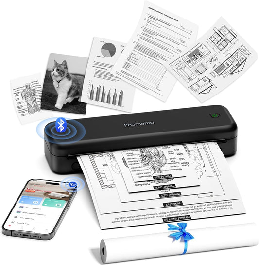 Phomemo M834 Portable Printer: Inkless On-The-Go Printing!