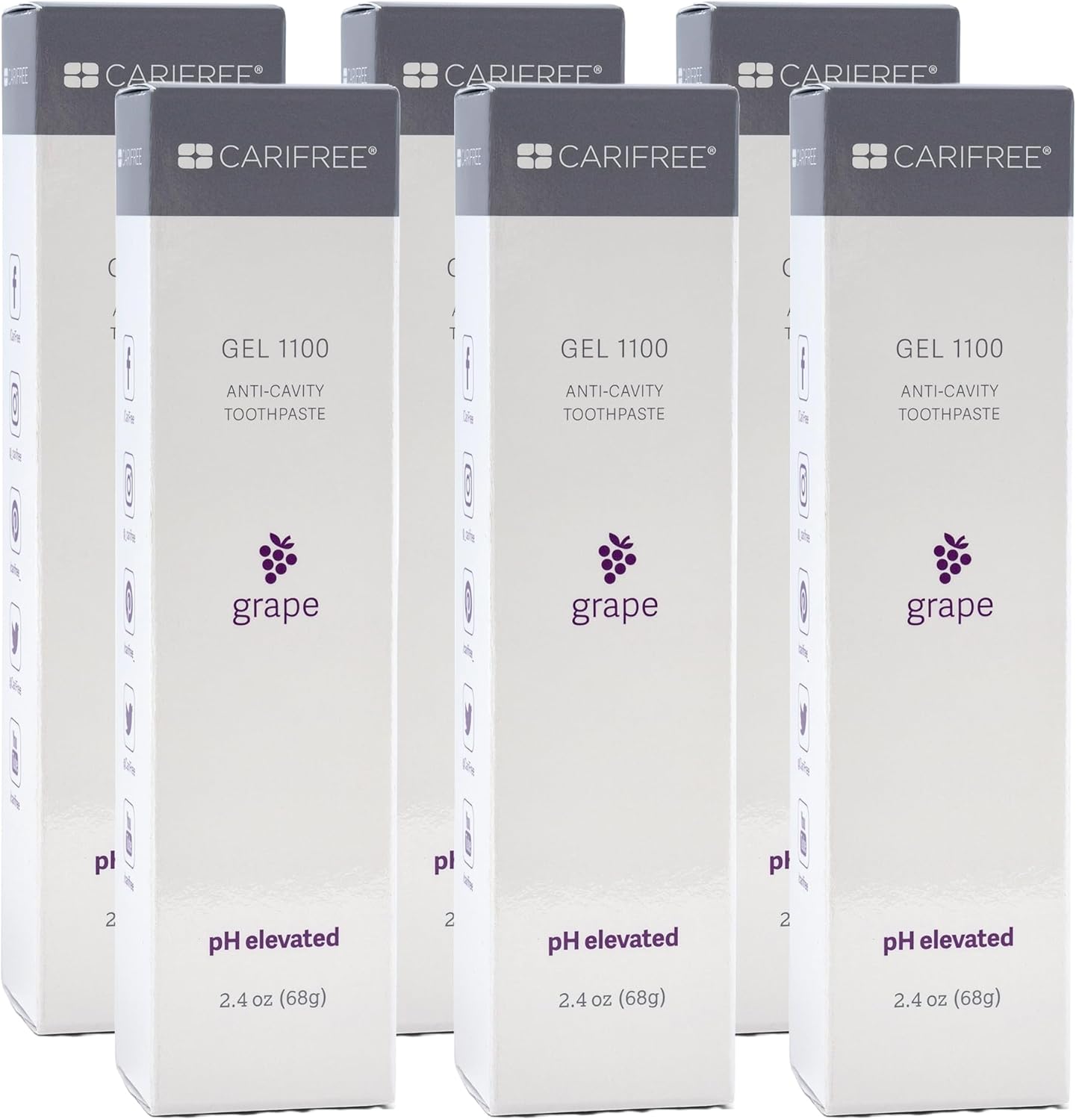 CariFree Gel 1100 Grape Fluoride Toothpaste for Cavity Protection
