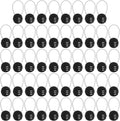 Combination Lock 3 Digit Small Cable Padlock - 32 Pack for Travel