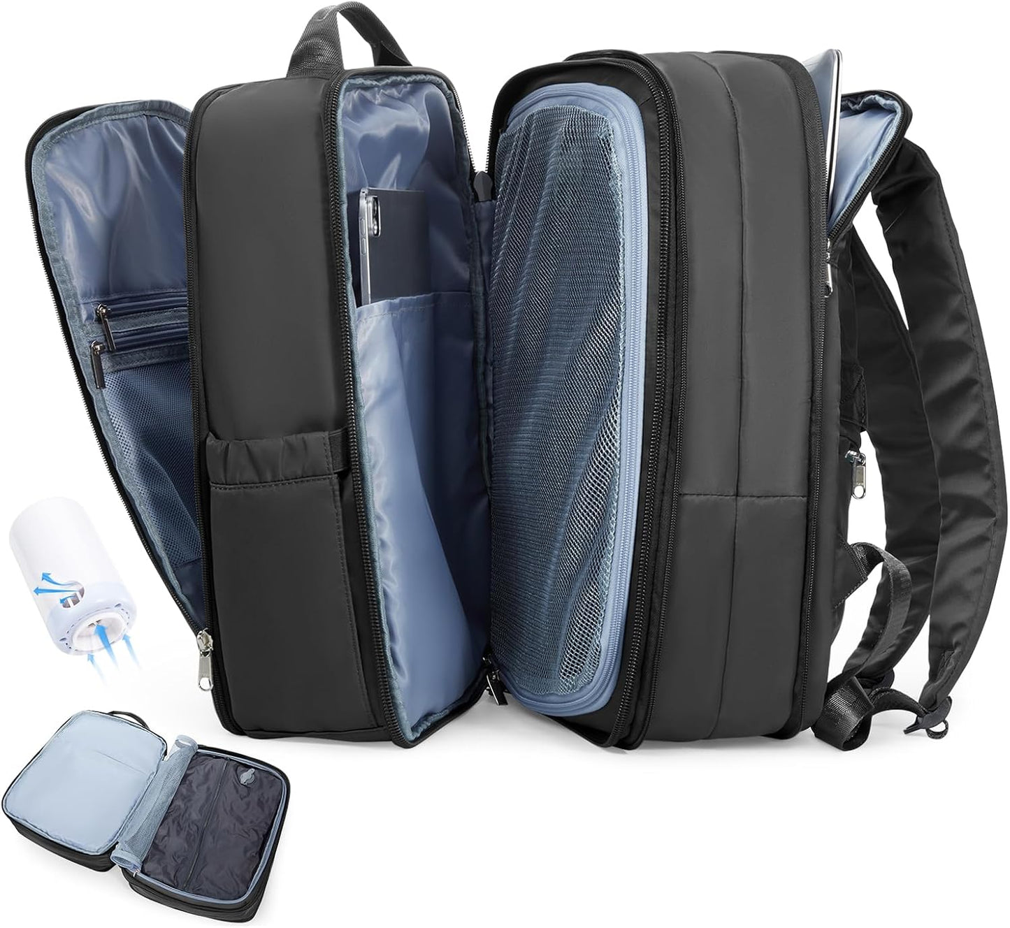 Vacuum Backpack Travel with Pump for Smart Packing Solutions