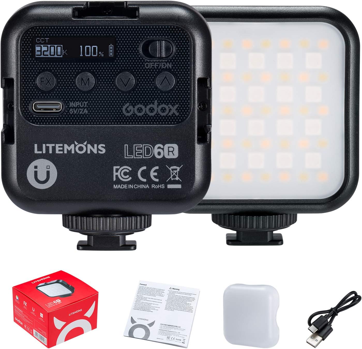 Godox LITEMONS LED6R RGB LED Video Light for Creators