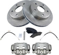 TRQ Front Brake Pad & Rotor Kit Compatible with 2005-2009 Pickup