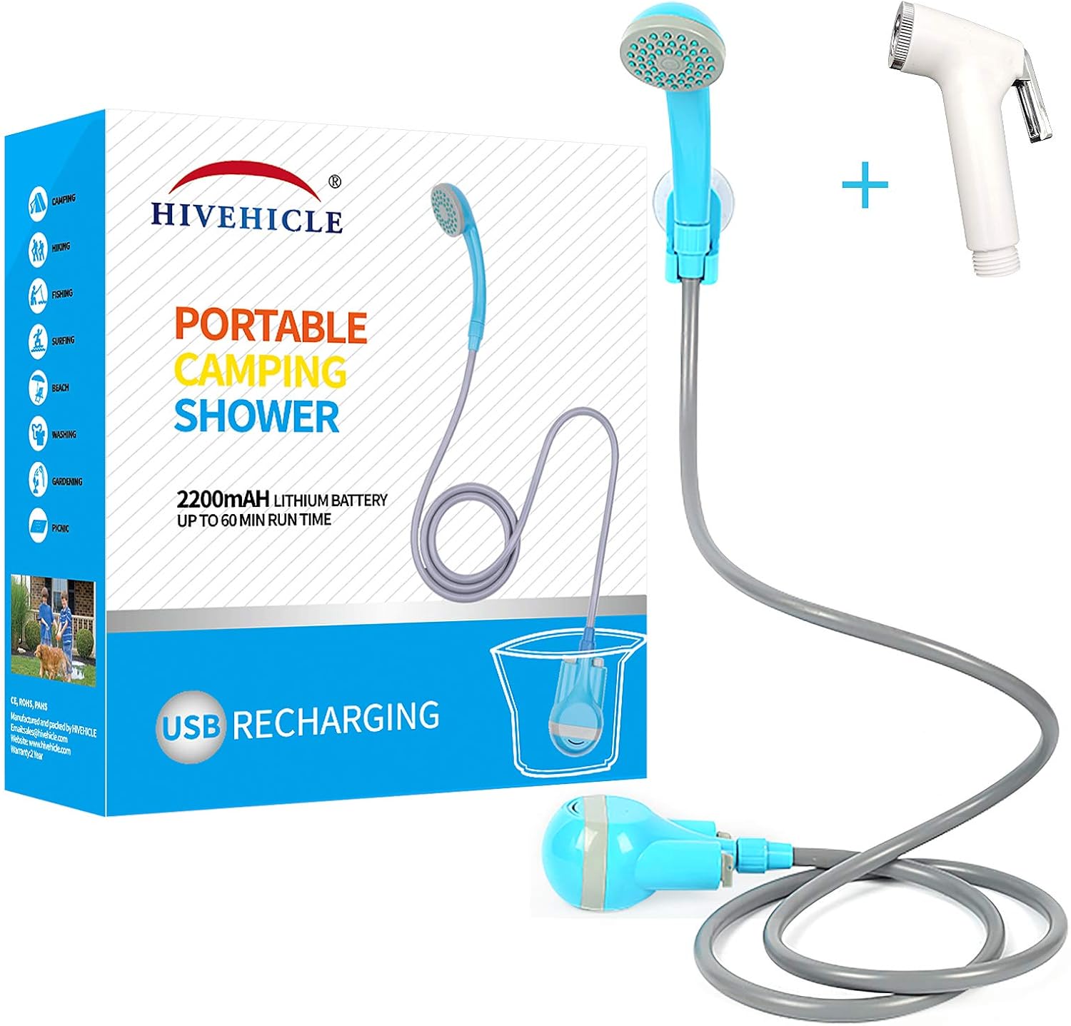 Portable Electric Camping Shower Pump