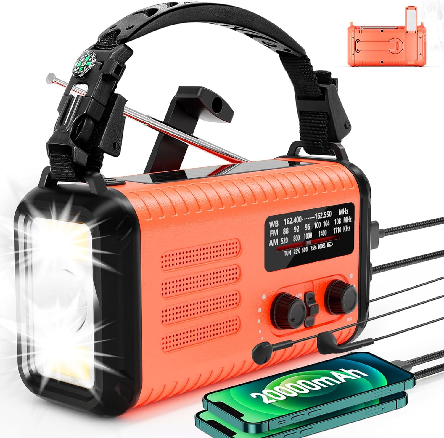 Emergency Hand Crank Radio with NOAA Weather Alerts and More