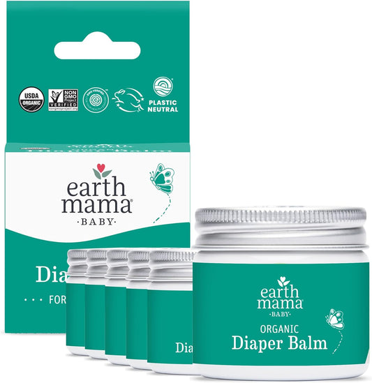 Earth Mama Organic Diaper Balm for Sensitive Skin - 6-Pack