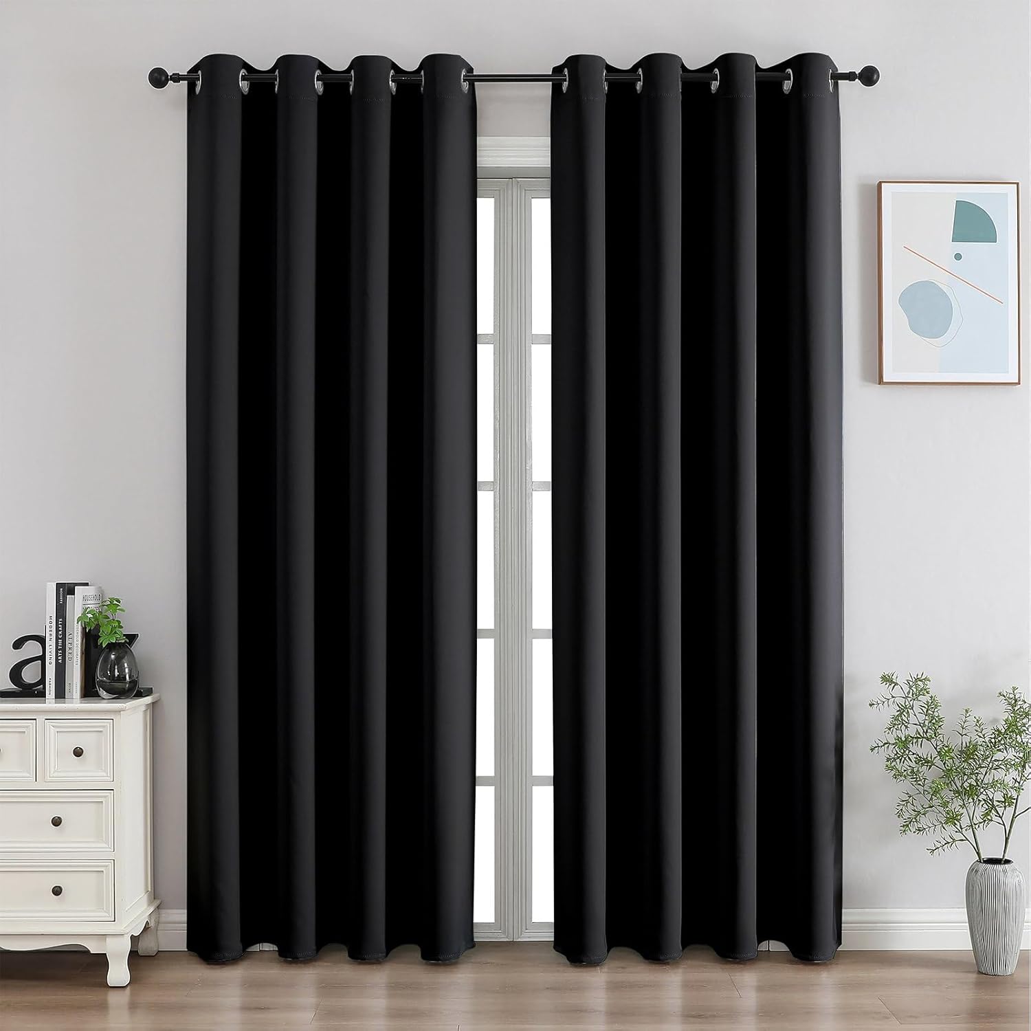 CUCRAF Blackout Curtains 96 Inch Length for Room Darkening