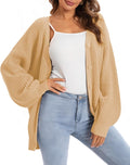 Comfortable oversized cardigan sweater for women by QUALFORT