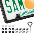 T-carbon Real Carbon Fiber License Plate Frame - High Gloss Carbon