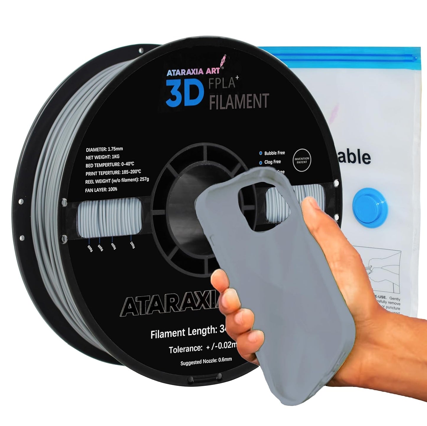 Flexible PLA Filament 1.75mm for 3D Printing Projects