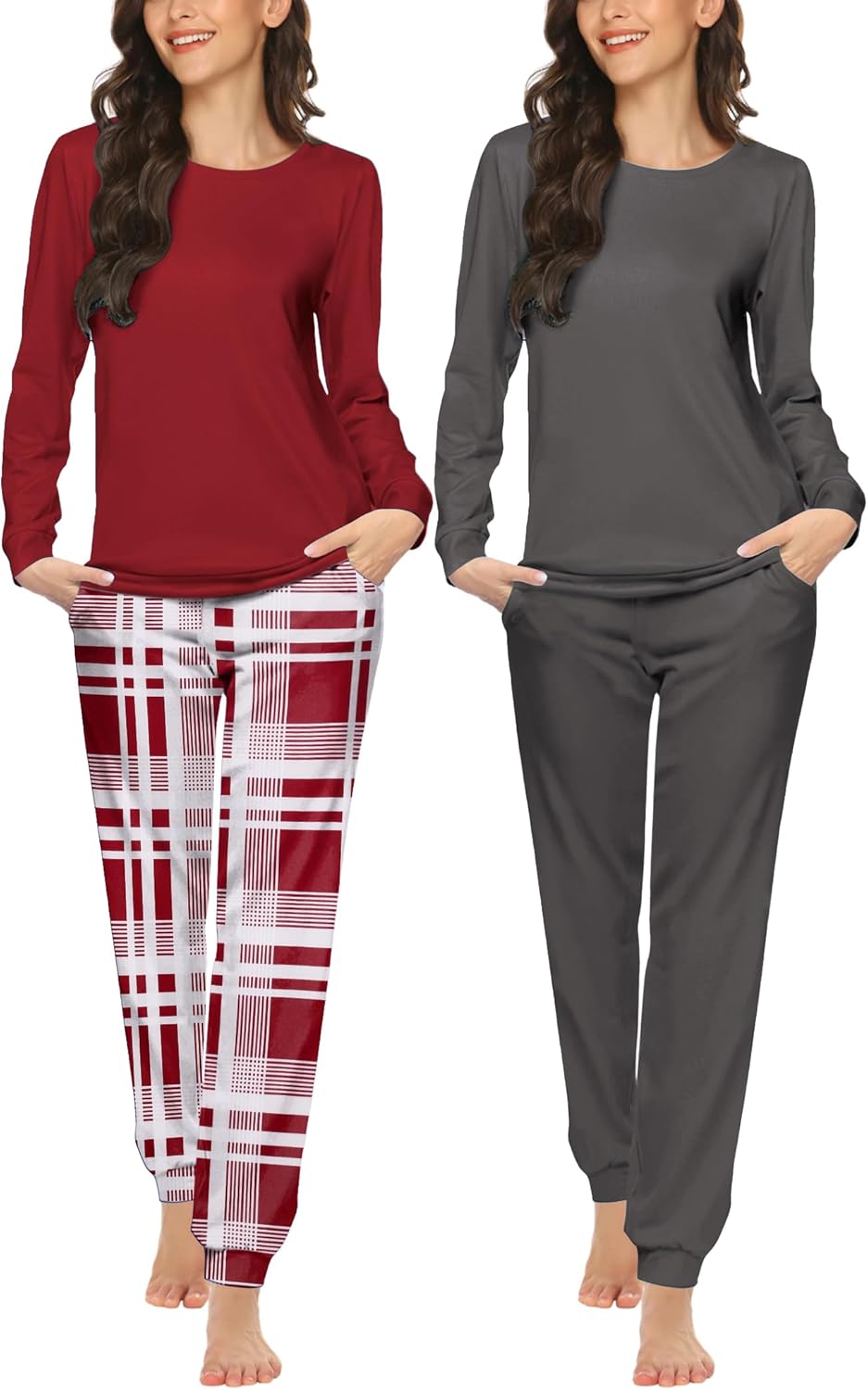 Ekouaer 2 Pack Women's Pajama Set for Ultimate Comfort