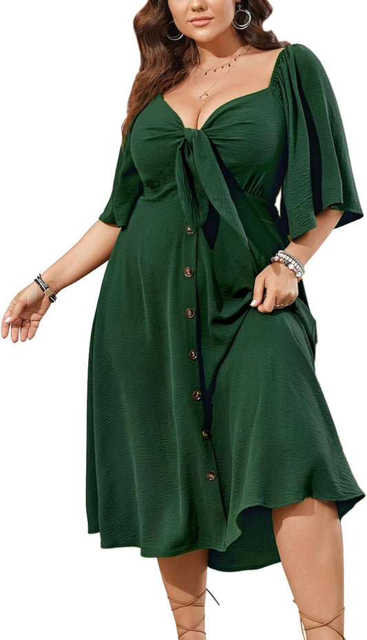SCOMCHIC Plus Size Summer Dress for Casual and Chic Looks
