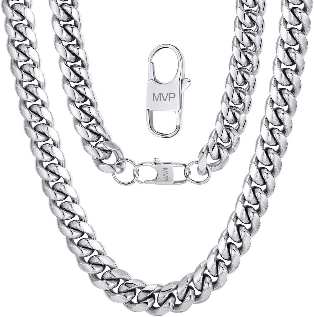 ChainsPro Chunky Miami Cuban Link Chains for Men - Stylish Jewelry