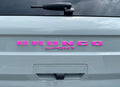 Rear Liftgate Letter Overlays for 2021-2026 Bronco Sport - Precision