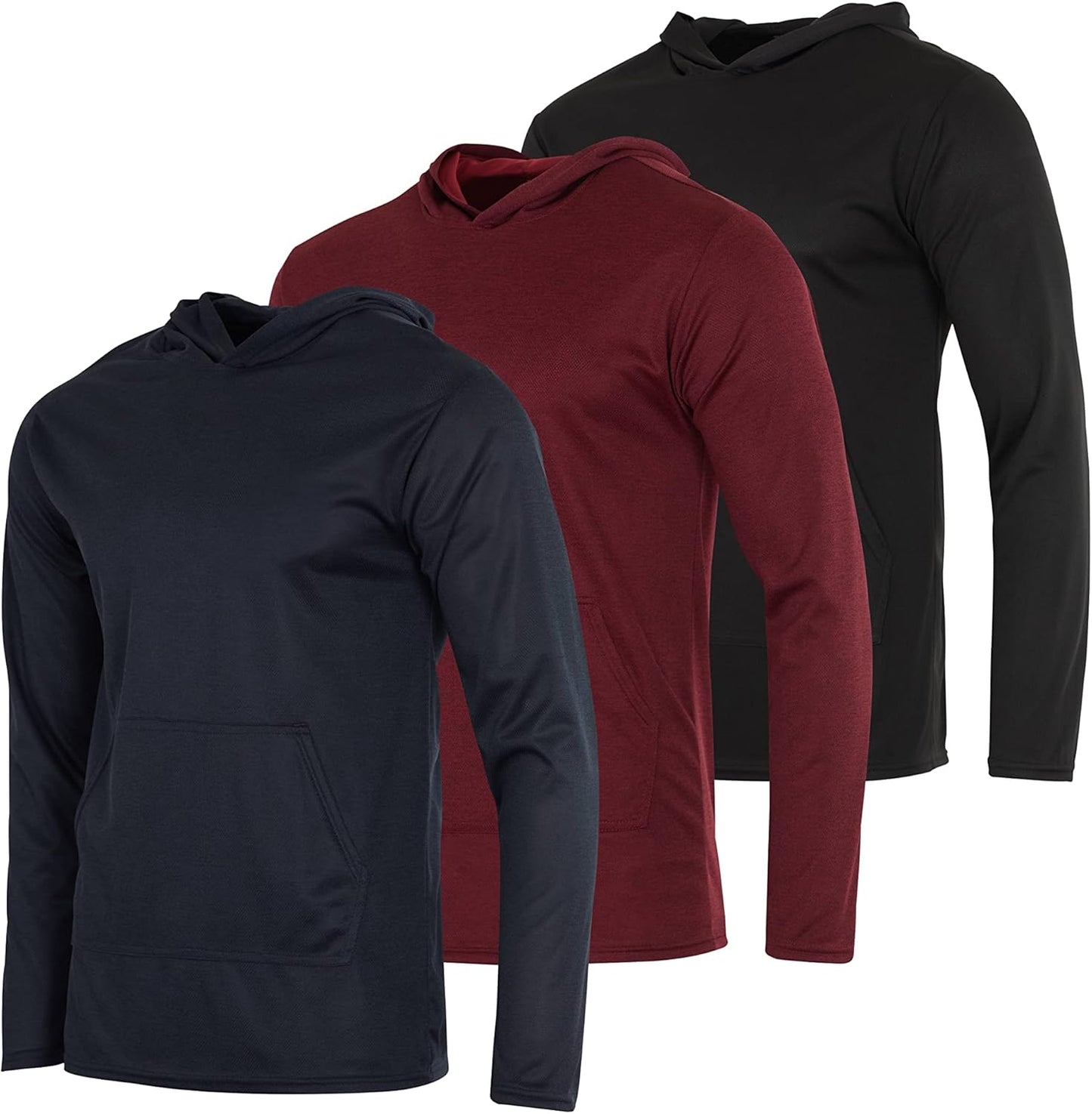 Real Essentials Men's Mesh Long Sleeve Hoodie for All Occasions