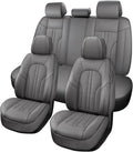Car Seat Covers Full Set - Comfortable Faux Leather for SUVs