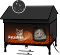 Heated Outdoor Cat House - Large Weatherproof Insulated Shelter