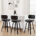 Swivel Counter Height Bar Stools Set of 3 for Kitchen Use