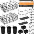 Peg Board Organizer Accessories Kit 30PCS - Complete Pegboard Hook Set
