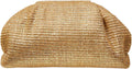 Woven Evening Bag Dumpling Clutch Purse - Elegant Faux PU Leather
