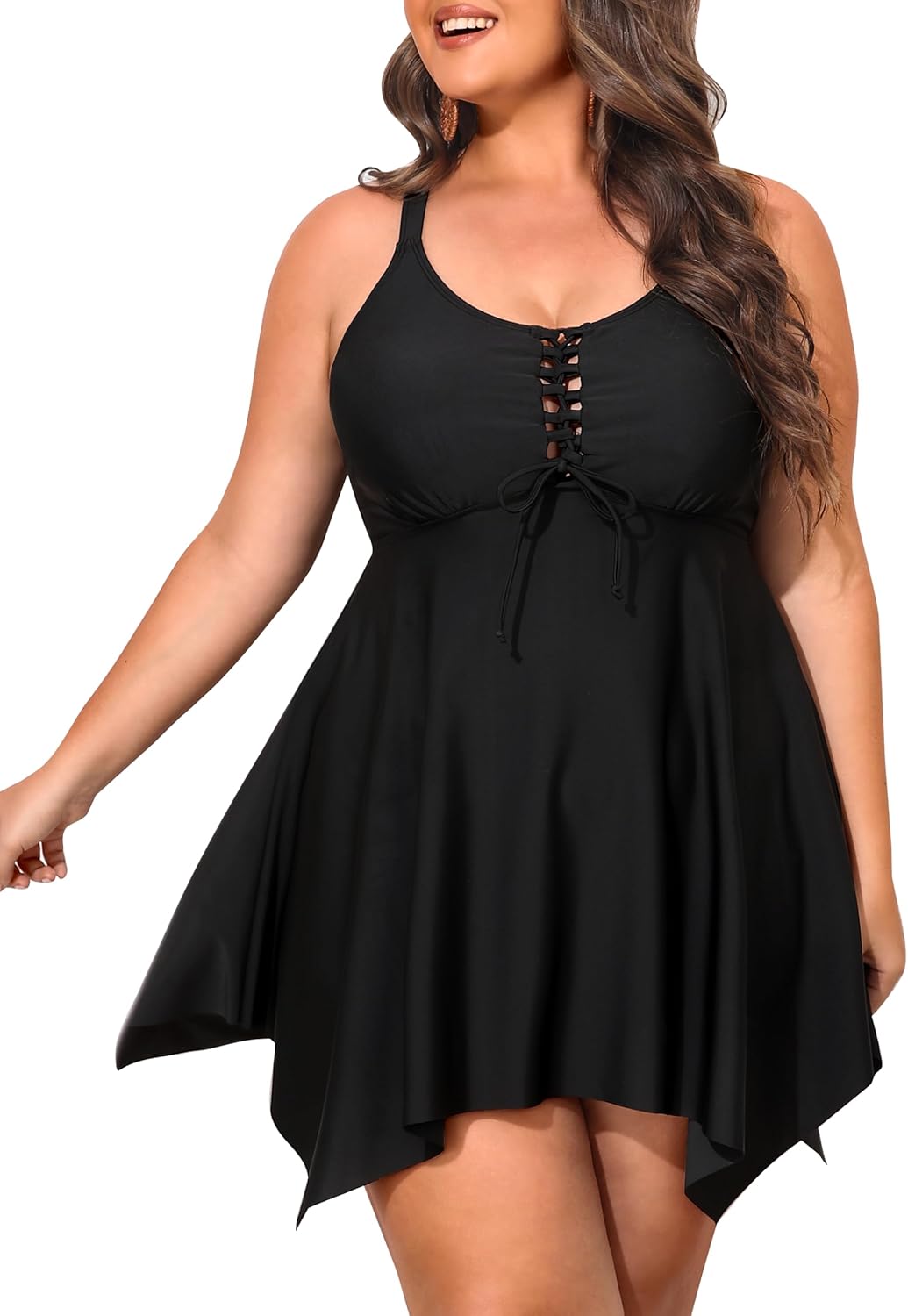 NIeyook Plus Size Tankini Swimsuit for Women with Tummy Control