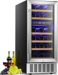 Antarctic Star 15 Inch Wine Cooler Refrigerator for 28 Bottles