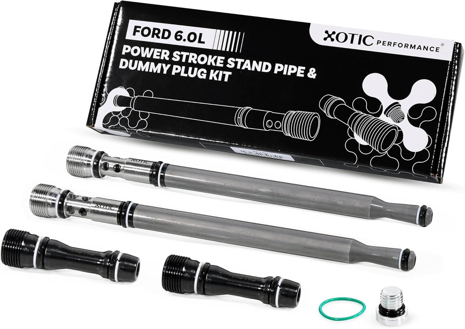 Upgraded Stand Pipe & Dummy Plug Kit for 2004-2010 Ford 6.0L