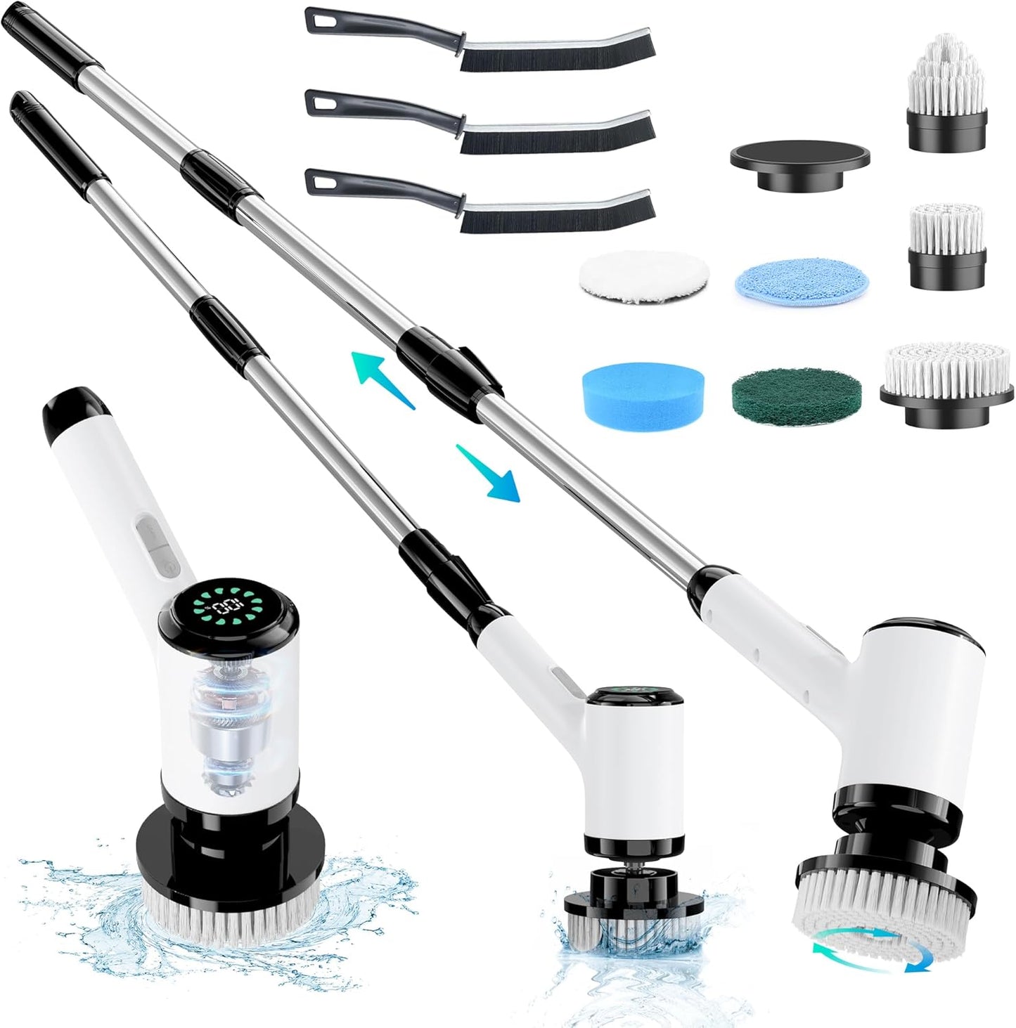 Electric Spin Scrubber for Effortless Bathroom Cleaning Power