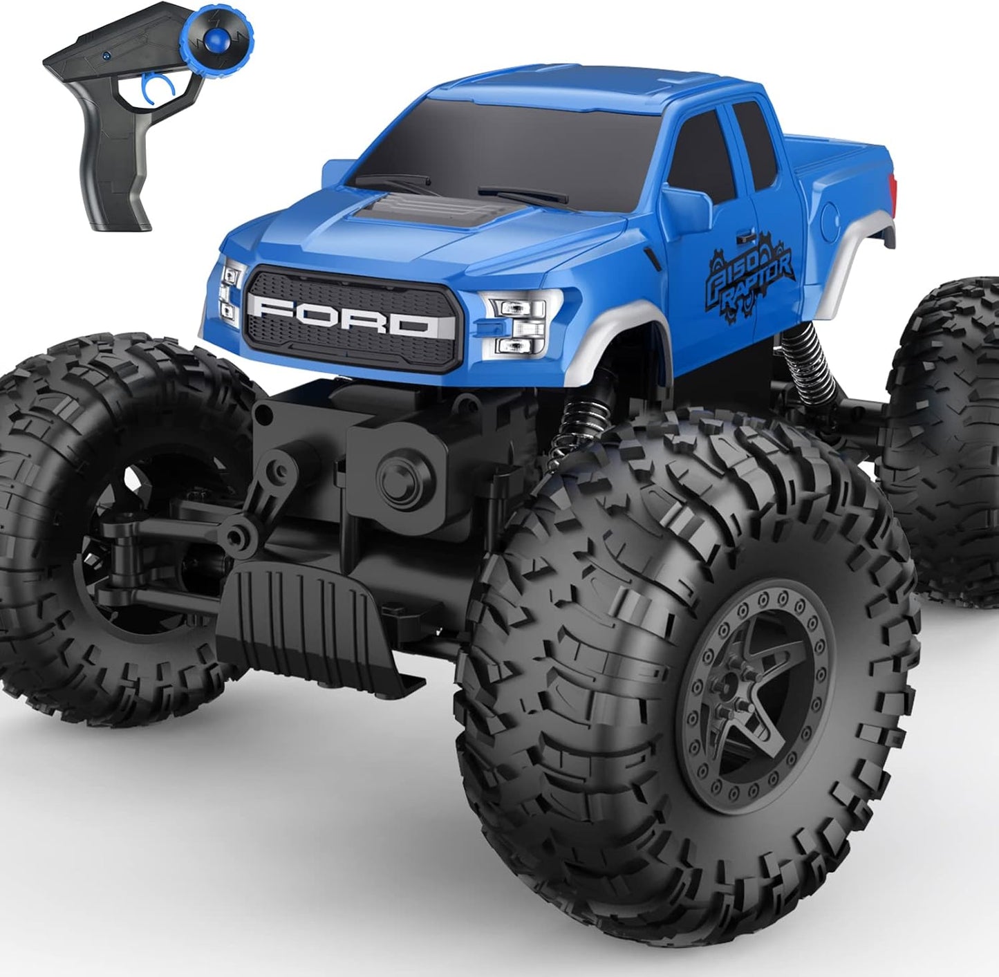 DOUBLE E Ford Raptor F150 RC Car - 4WD Monster Truck for Kids