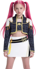 Demon Cosplay Hunters Pop Singer Costume Kids Golden 3-14Y - Stage
