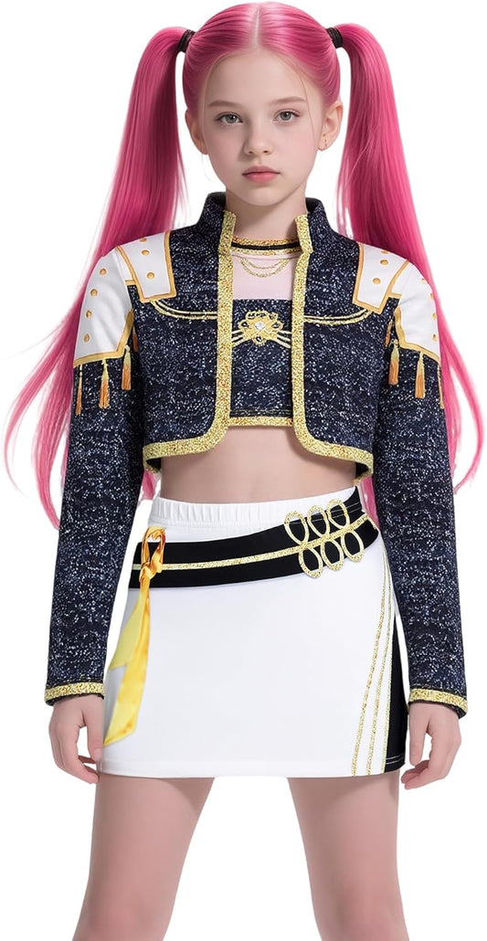 Demon Cosplay Hunters Costume for Kids 3-14Y Girls Halloween