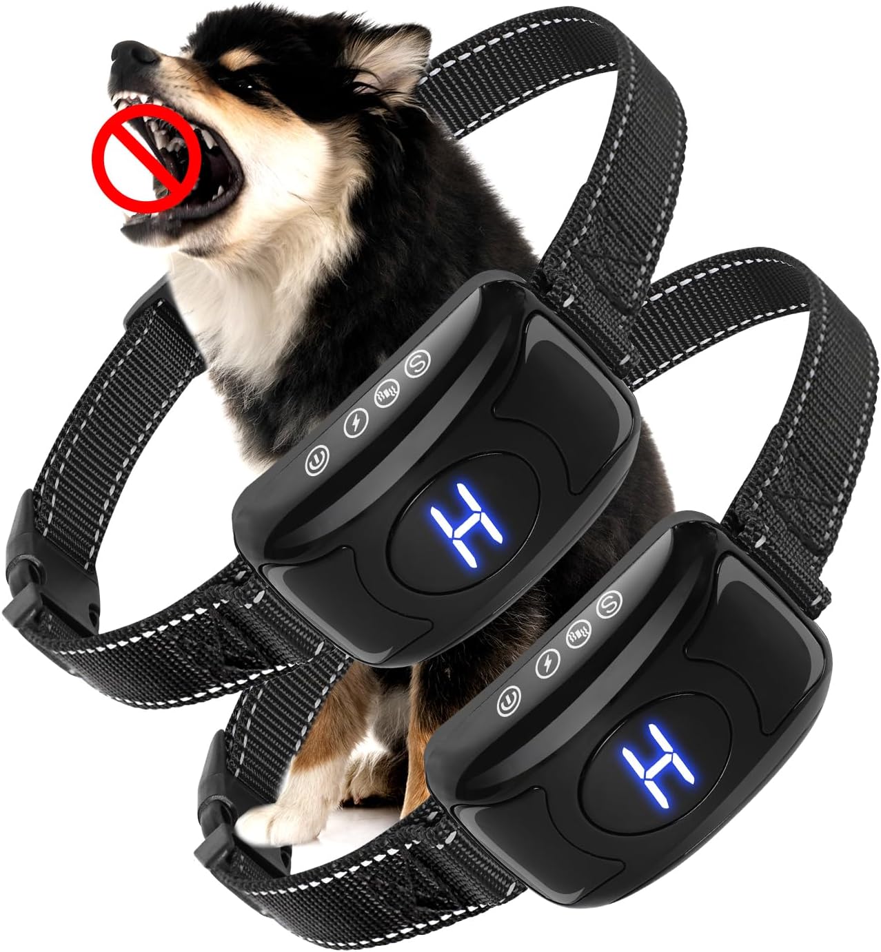 Dog Bark Collar 2 Pack for Effective Bark Training and Control