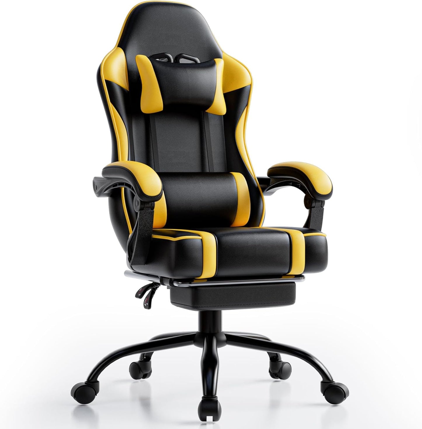 Gaming Chair with Footrest for Heavy People - Comfort & Style