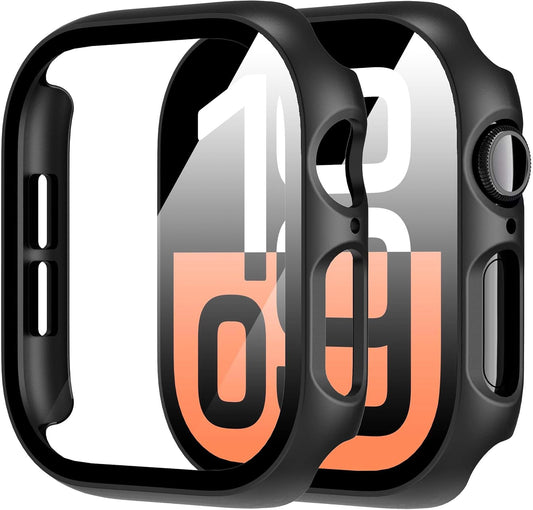 Shockproof Glass Case 2-Pack for Apple Watch Series 10