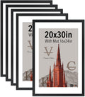 VCK 20x30 Poster Frame Black - Textured Solid Wood 5 Pack
